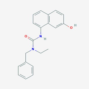 molecular formula C20H20N2O2 B12595544 1-Benzyl-1-ethyl-3-(7-hydroxynaphthalen-1-yl)urea CAS No. 648420-20-6