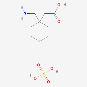 2-[1-(aminomethyl)cyclohexyl]acetic acid;sulfuric acid