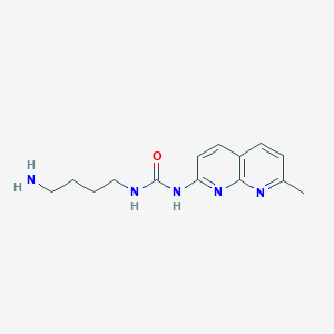 Urea, N-(4-aminobutyl)-N'-(7-methyl-1,8-naphthyridin-2-yl)-