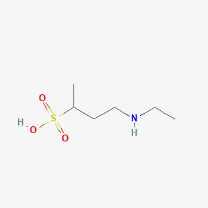 4-(Ethylamino)butane-2-sulfonic acid