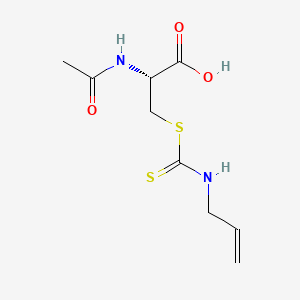 molecular formula C9H14N2O3S2 B1259562 N-Acetyl-S-(N-allylthiocarbamoyl)cysteine CAS No. 87321-45-7