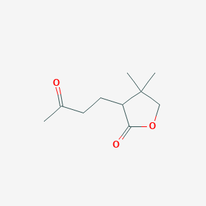 4,4-Dimethyl-3-(3-oxobutyl)oxolan-2-one