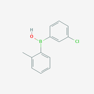 (3-Chlorophenyl)(2-methylphenyl)borinic acid