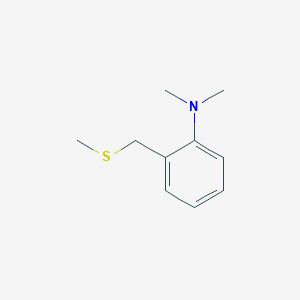 molecular formula C10H15NS B12595646 N,N-Dimethyl-2-[(methylsulfanyl)methyl]aniline CAS No. 591214-24-3