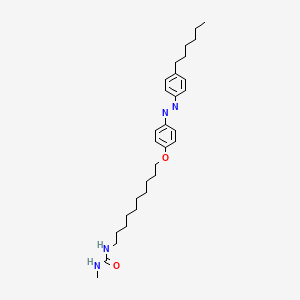 N-(10-{4-[(E)-(4-Hexylphenyl)diazenyl]phenoxy}decyl)-N'-methylurea