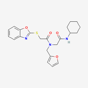 Acetamide,2-(2-benzoxazolylthio)-N-[2-(cyclohexylamino)-2-oxoethyl]-N-(2-furanylmethyl)-