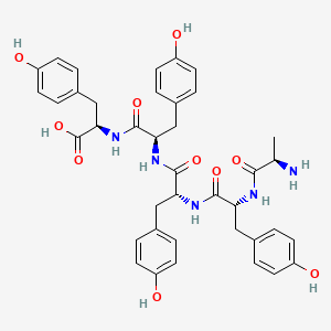 molecular formula C39H43N5O10 B12595722 D-Alanyl-D-tyrosyl-D-tyrosyl-D-tyrosyl-D-tyrosine CAS No. 644997-23-9