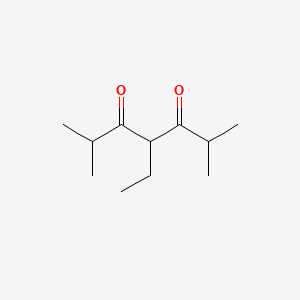 molecular formula C11H20O2 B12595725 3,5-Heptanedione, 4-ethyl-2,6-dimethyl- CAS No. 642475-12-5