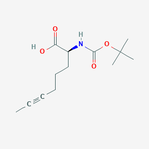 (2S)-2-[(Tert-butoxycarbonyl)amino]oct-6-ynoic acid