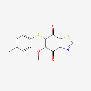 5-Methoxy-2-methyl-6-[(4-methylphenyl)sulfanyl]-1,3-benzothiazole-4,7-dione