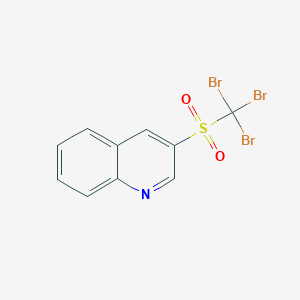 molecular formula C10H6Br3NO2S B12595758 3-(Tribromomethanesulfonyl)quinoline CAS No. 648432-32-0