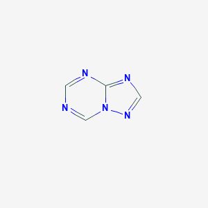 molecular formula C4H3N5 B1259576 [1,2,4]Triazolo[1,5-a][1,3,5]triazine CAS No. 348-30-1