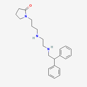 1-[3-[2-(2,2-Diphenylethylamino)ethylamino]propyl]pyrrolidin-2-one