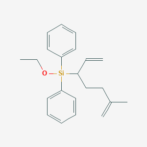 Silane, (1-ethenyl-4-methyl-4-pentenyl)ethoxydiphenyl-