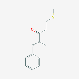 2-Methyl-5-(methylsulfanyl)-1-phenylpent-1-en-3-one