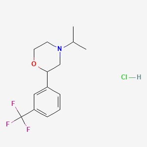 molecular formula C14H19ClF3NO B1259581 Oxaflozane hydrochloride CAS No. 26629-86-7