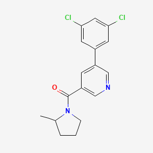 [5-(3,5-Dichlorophenyl)pyridin-3-yl](2-methylpyrrolidin-1-yl)methanone