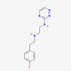 N~1~-[2-(4-Fluorophenyl)ethyl]-N~2~-(1,2,4-triazin-3-yl)ethane-1,2-diamine