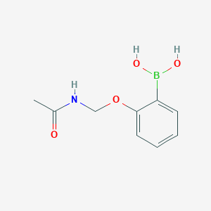 molecular formula C9H12BNO4 B12595861 [2-(Acetamidomethoxy)phenyl]boronic acid CAS No. 647843-06-9