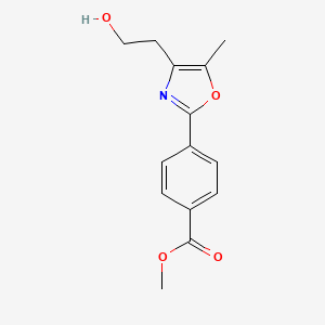 Methyl 4-[4-(2-hydroxyethyl)-5-methyl-1,3-oxazol-2-yl]benzoate