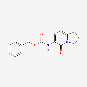 Benzyl (5-oxo-1,2,3,5-tetrahydroindolizin-6-yl)carbamate