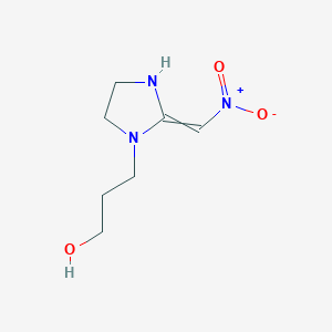 molecular formula C7H13N3O3 B12595874 3-[2-(Nitromethylidene)imidazolidin-1-yl]propan-1-ol CAS No. 648880-32-4