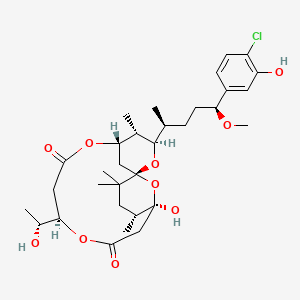 molecular formula C32H47ClO10 B1259591 Manauealide A 