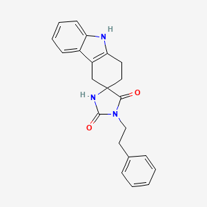 1'-(2-Phenylethyl)-1,2,4,9-tetrahydro-2'H,5'H-spiro[carbazole-3,4'-imidazolidine]-2',5'-dione