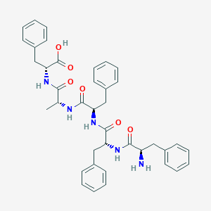 molecular formula C39H43N5O6 B12595927 D-Phenylalanyl-D-phenylalanyl-D-phenylalanyl-D-alanyl-D-phenylalanine CAS No. 644997-35-3