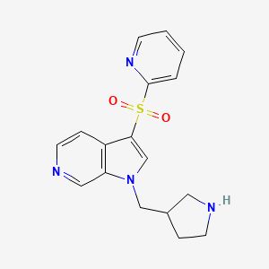 1H-Pyrrolo[2,3-c]pyridine, 3-(2-pyridinylsulfonyl)-1-(3-pyrrolidinylmethyl)-