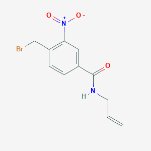 4-(Bromomethyl)-3-nitro-N-(prop-2-en-1-yl)benzamide