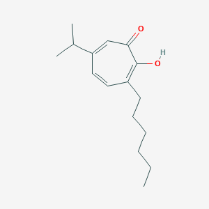 2,4,6-Cycloheptatrien-1-one, 7-hexyl-2-hydroxy-4-(1-methylethyl)-