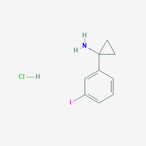 1-(3-iodophenyl)cyclopropan-1-amine;hydrochloride