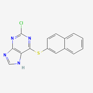 2-chloro-6-naphthalen-2-ylsulfanyl-7H-purine