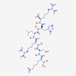 N~5~-(Diaminomethylidene)-L-ornithyl-L-histidyl-L-leucyl-N~5~-(diaminomethylidene)-L-ornithyl-L-seryl-L-lysine