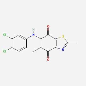 4,7-Benzothiazoledione, 6-[(3,4-dichlorophenyl)amino]-2,5-dimethyl-