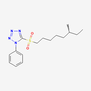 5-[(6R)-6-Methyloctane-1-sulfonyl]-1-phenyl-1H-tetrazole