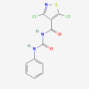 4-Isothiazolecarboxamide, 3,5-dichloro-N-[(phenylamino)carbonyl]-