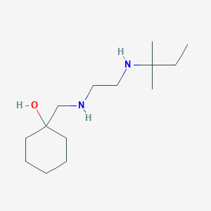 1-[({2-[(2-Methylbutan-2-yl)amino]ethyl}amino)methyl]cyclohexan-1-ol