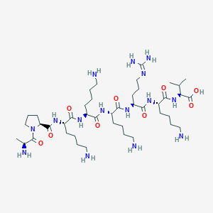 L-Alanyl-L-prolyl-L-lysyl-L-lysyl-L-lysyl-N~5~-(diaminomethylidene)-L-ornithyl-L-lysyl-L-valine