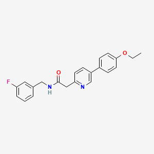 2-Pyridineacetamide, 5-(4-ethoxyphenyl)-N-[(3-fluorophenyl)methyl]-