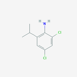 molecular formula C9H11Cl2N B12596056 2,4-Dichloro-6-(propan-2-yl)aniline CAS No. 634205-74-6