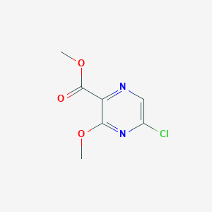 molecular formula C7H7ClN2O3 B12596063 Methyl 5-chloro-3-methoxypyrazine-2-carboxylate CAS No. 872355-81-2