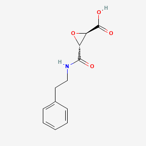 molecular formula C12H13NO4 B12596066 (2R,3R)-3-[(2-Phenylethyl)carbamoyl]oxirane-2-carboxylic acid CAS No. 646532-95-8