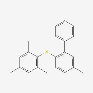 5-Methyl-2-[(2,4,6-trimethylphenyl)sulfanyl]-1,1'-biphenyl