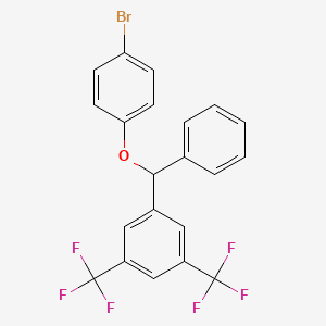 1-[(4-Bromophenoxy)(phenyl)methyl]-3,5-bis(trifluoromethyl)benzene