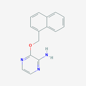 Pyrazinamine, 3-(1-naphthalenylmethoxy)-