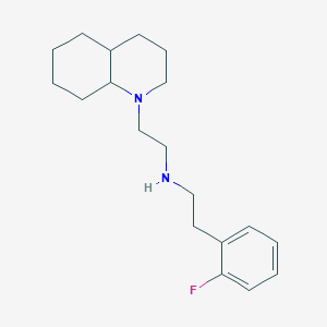 molecular formula C19H29FN2 B12596123 N-[2-(3,4,4a,5,6,7,8,8a-octahydro-2H-quinolin-1-yl)ethyl]-2-(2-fluorophenyl)ethanamine CAS No. 627523-40-4