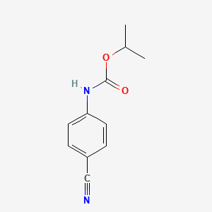 molecular formula C11H12N2O2 B12596156 Propan-2-yl (4-cyanophenyl)carbamate CAS No. 629648-16-4