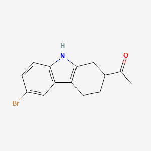 1-(6-Bromo-2,3,4,9-tetrahydro-1H-carbazol-2-YL)ethan-1-one